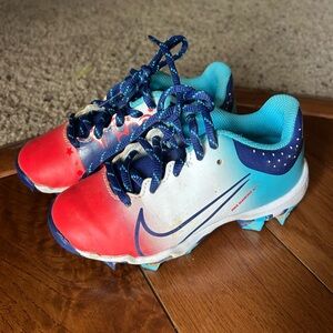 Nike Kids Red and Blue Cleats